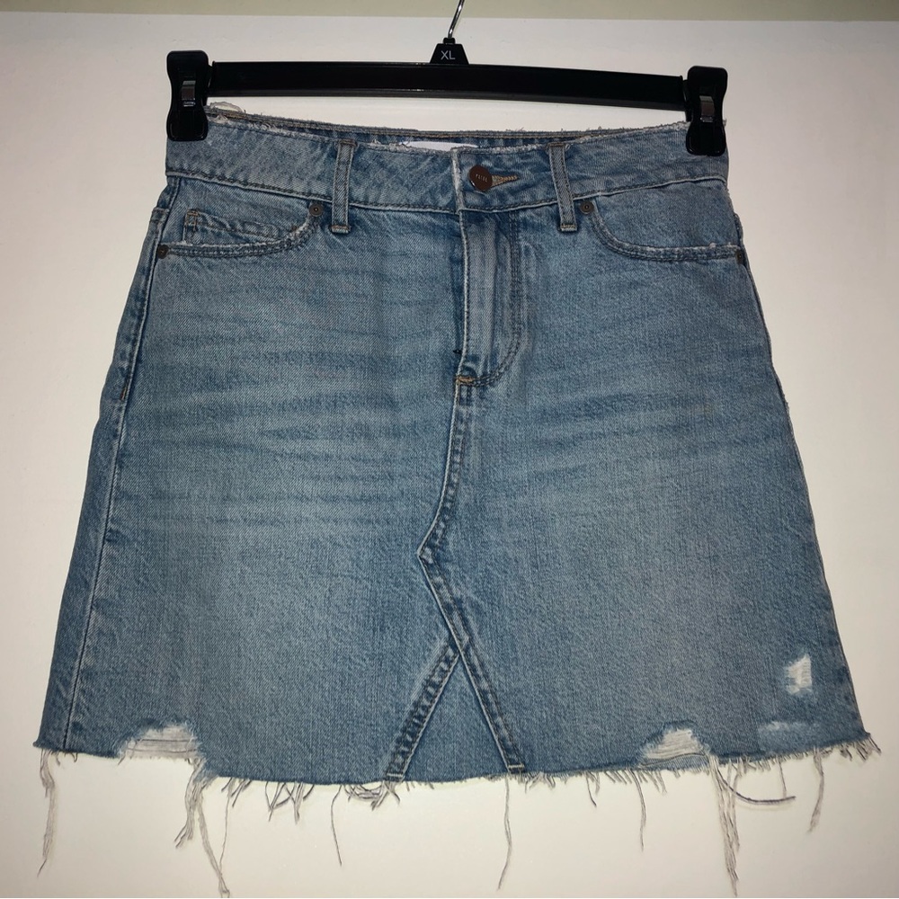 Paige denim distressed skirt